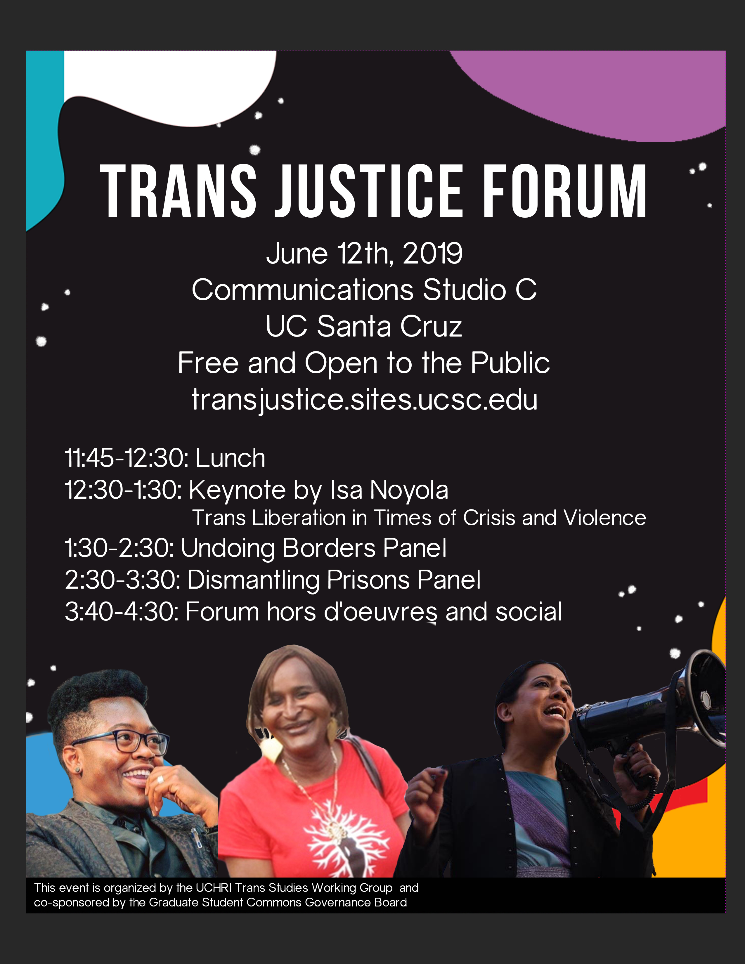 poster for Trans Justice forum